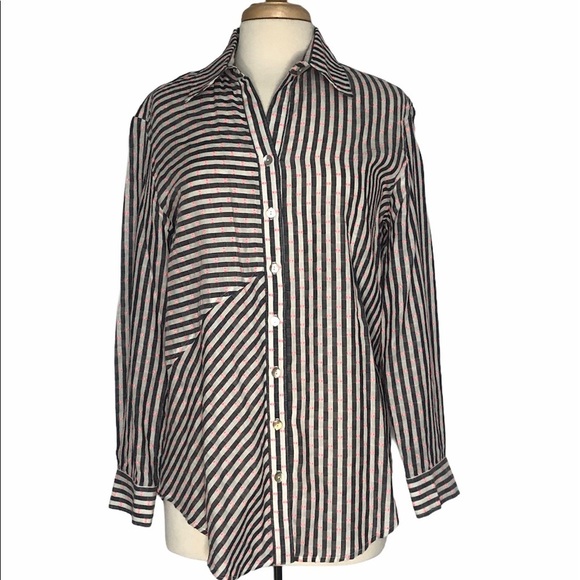 Finle Tops - FINLEY Stripped Button-Down Shirt Size Medium